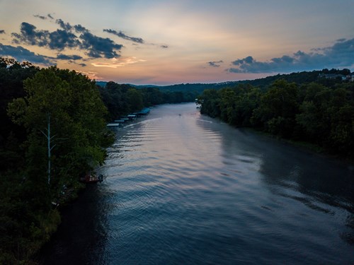 missouri a good state river with sunset