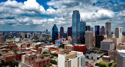 the place best to live in texas skyline of dallas texas with buildings and houses